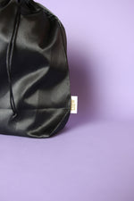 Load image into Gallery viewer, Olew Black Satin Toiletry bag
